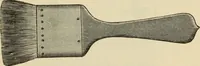 An illustration from The painters' encyclopædia. Containing definitions of all important words in the art of plain and artistic painting, with details of practice in coach, carriage, railway car, house, sign and ornamental painting, including graining, marbling ... and valuable hints and helps in scene painting, porcelain painting, plain painting, distemper painting, and all work in which a brush, pencil or palette is used (1887)