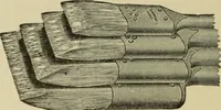 An illustration from The painters' encyclopædia. Containing definitions of all important words in the art of plain and artistic painting, with details of practice in coach, carriage, railway car, house, sign and ornamental painting, including graining, marbling ... and valuable hints and helps in scene painting, porcelain painting, plain painting, distemper painting, and all work in which a brush, pencil or palette is used (1887)
