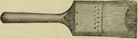 An illustration from The painters' encyclopædia. Containing definitions of all important words in the art of plain and artistic painting, with details of practice in coach, carriage, railway car, house, sign and ornamental painting, including graining, marbling ... and valuable hints and helps in scene painting, porcelain painting, plain painting, distemper painting, and all work in which a brush, pencil or palette is used (1887)