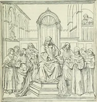An illustration from Painters, sculptors, architects, engravers and their works : a handbook (1901)