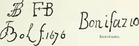 An illustration from Painters and their works: a dictionary of great artists who are not now alive, giving their names, lives, and the prices paid for their works at auctions (1896)