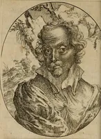 An illustration from The painters voyage of Italy : in which all the most famous paintings of the most eminent masters are particularised, as they are preserved in the several cities of Italy : chiefly related to their altar-pieces, and such other paintings as are ornamental in their churches : and also many choice pictures, kept as jewels, in the palaces of particular persons : whereunto is added that excellent collection of Signior Septale, in his closet at Milan ... (1679)