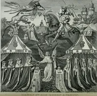 An illustration from Anecdotes of painting in England : with some account of the principal artists, and incidental notes on other arts (1826)