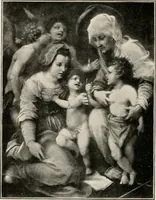 An illustration from Paintings of the Louvre, Italian and Spanish (1905)