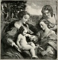 An illustration from Paintings of the Louvre, Italian and Spanish (1905)