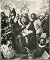 An illustration from Paintings of the Louvre, Italian and Spanish (1905)