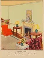 An illustration from [Paints for interior decorations] : Benjamin Moore & Co (1930)