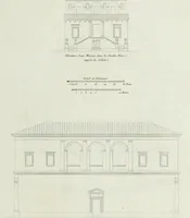 An illustration from Palais, maisons, et autres édifices modernes, dessinés a Rome; : publiés a Paris (1798)