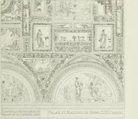 An illustration from Palais, maisons, et autres édifices modernes, dessinés a Rome; : publiés a Paris (1798)