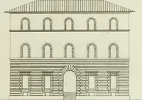 An illustration from Palais, maisons, et autres édifices modernes, dessinés a Rome; : publiés a Paris (1798)