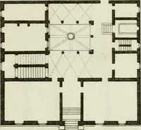 An illustration from Palais, maisons, et autres édifices modernes, dessinés a Rome; : publiés a Paris (1798)