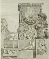 An illustration from Palais, maisons, et autres édifices modernes, dessinés a Rome; : publiés a Paris (1798)