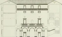 An illustration from Palais, maisons, et autres édifices modernes, dessinés a Rome; : publiés a Paris (1798)