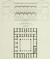 An illustration from Palais, maisons, et autres édifices modernes, dessinés a Rome; : publiés a Paris (1798)