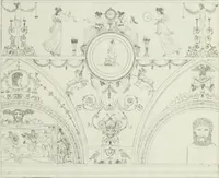 An illustration from Palais, maisons, et autres édifices modernes, dessinés a Rome; : publiés a Paris (1798)