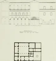An illustration from Palais, maisons, et autres édifices modernes, dessinés a Rome; : publiés a Paris (1798)