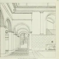An illustration from Palais, maisons, et autres édifices modernes, dessinés a Rome; : publiés a Paris (1798)