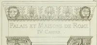 Picture 26 of 111 from Palais, maisons, et autres édifices modernes, dessinés a Rome; : publiés a Paris (1798), leaf 48