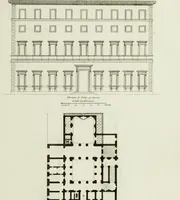 An illustration from Palais, maisons, et autres édifices modernes, dessinés a Rome; : publiés a Paris (1798)