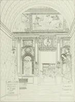 An illustration from Palais, maisons, et autres édifices modernes, dessinés a Rome; : publiés a Paris (1798)