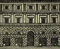 An illustration from Palatia procerum Romanȩ vrbis (1589)