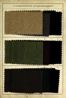 An illustration from Palatinechtfarben auf Wollstückware (Muster aus der Praxis) = Palatine fast colours on wool piece goods (patterns from the trade) = Colorants palatins solides sur tissu de laine (echantillons provenant de la pratique) (1930)