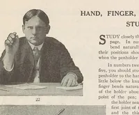 Picture 2 of 5 from The Palmer method of business writing : a series of self-teaching lessons in rapid, plain, unshaded, coarse-pen, muscular movement writing for use in all schools, public or private, where an easy and legible handwriting is the object sought; also for the home learner (1915), leaf 19