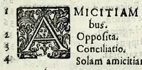 An illustration from [Pamphilia] : mundi vniuersi amicitia, cui dissidentes philosophorum opiniones conciliantur, & parantur ex re medica amicitiae, & praesertim coniugiis conducentia formositas, & foecunditas : opus philosophiae, & medicinae studiosis compositum (1647)
