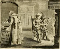 An illustration from Pampiere wereld, ofte, Wereldsche oeffeninge : waer in begrepen zijn meest alle de rijmen en werken (1681)