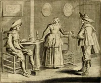 An illustration from Pampiere wereld, ofte, Wereldsche oeffeninge : waer in begrepen zijn meest alle de rijmen en werken (1681)