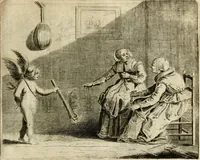 An illustration from Pampiere wereld, ofte, Wereldsche oeffeninge : waer in begrepen zijn meest alle de rijmen en werken (1681)