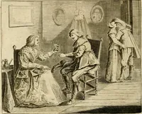 An illustration from Pampiere wereld, ofte, Wereldsche oeffeninge : waer in begrepen zijn meest alle de rijmen en werken (1681)