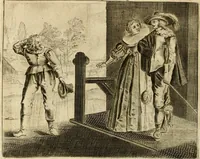 An illustration from Pampiere wereld, ofte, Wereldsche oeffeninge : waer in begrepen zijn meest alle de rijmen en werken (1681)