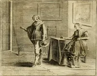 An illustration from Pampiere wereld, ofte, Wereldsche oeffeninge : waer in begrepen zijn meest alle de rijmen en werken (1681)