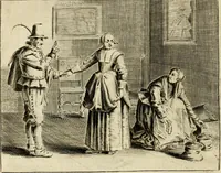 An illustration from Pampiere wereld, ofte, Wereldsche oeffeninge : waer in begrepen zijn meest alle de rijmen en werken (1681)