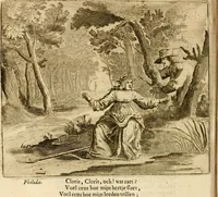Picture 100 of 132 from Pampiere wereld, ofte, Wereldsche oeffeninge : waer in begrepen zijn meest alle de rijmen en werken (1681), leaf 457