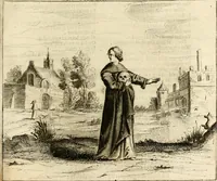 An illustration from Pampiere wereld, ofte, Wereldsche oeffeninge : waer in begrepen zijn meest alle de rijmen en werken (1681)