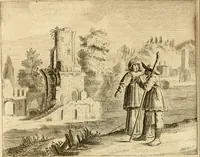 An illustration from Pampiere wereld, ofte, Wereldsche oeffeninge : waer in begrepen zijn meest alle de rijmen en werken (1681)