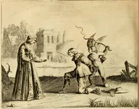 An illustration from Pampiere wereld, ofte, Wereldsche oeffeninge : waer in begrepen zijn meest alle de rijmen en werken (1681)