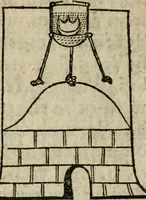 An illustration from Pandora, das ist, Die edleste Gab Gottes, oder, Der werde vnnd heilsamme Stein der Weysen, mit welchem die alten Philosophi, auch Theophrastus Paracelsus, die vnvolkom[m]ene Metallen, durch Gewalt des Fewrs verbessert, sampt allerley schädliche vnd unheilsame Kranckheiten, innerlich vnd eusserlich haben vertrieben : ein Guldener Schatz, welcher durch einen Liebhaber diser Kunst, von seinem Untergang errettet ist worden, vnnd zu Nutz allen Menschen, fürnem[m]lich den Liebhabern der Paracelsischen Artzney, erst jetz in Truck verfertiget (1582)