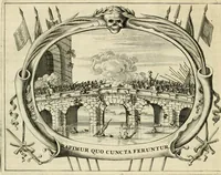 Picture 36 of 50 from Panegyricus aeternaturae gloriae invictissimo semper hostium triumphatori ... Ioanni Christophoro Königsmarchio ... destinatus : atq[ue] hoc die, qui laudum ipsius primus factorum supremus est, non dolori at solatio, non funeri sed splendori, coelo orbi posteris in gloriam famam exemplum expositus ... (1663), leaf 103