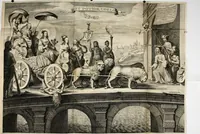 Picture 47 of 50 from Panegyricus aeternaturae gloriae invictissimo semper hostium triumphatori ... Ioanni Christophoro Königsmarchio ... destinatus : atq[ue] hoc die, qui laudum ipsius primus factorum supremus est, non dolori at solatio, non funeri sed splendori, coelo orbi posteris in gloriam famam exemplum expositus ... (1663), leaf 123