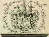 An illustration from Panegyricus aeternaturae gloriae invictissimo semper hostium triumphatori ... Ioanni Christophoro Königsmarchio ... destinatus : atq[ue] hoc die, qui laudum ipsius primus factorum supremus est, non dolori at solatio, non funeri sed splendori, coelo orbi posteris in gloriam famam exemplum expositus ... (1663)