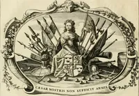 Picture 13 of 50 from Panegyricus aeternaturae gloriae invictissimo semper hostium triumphatori ... Ioanni Christophoro Königsmarchio ... destinatus : atq[ue] hoc die, qui laudum ipsius primus factorum supremus est, non dolori at solatio, non funeri sed splendori, coelo orbi posteris in gloriam famam exemplum expositus ... (1663), leaf 83
