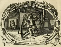 Picture 29 of 50 from Panegyricus aeternaturae gloriae invictissimo semper hostium triumphatori ... Ioanni Christophoro Königsmarchio ... destinatus : atq[ue] hoc die, qui laudum ipsius primus factorum supremus est, non dolori at solatio, non funeri sed splendori, coelo orbi posteris in gloriam famam exemplum expositus ... (1663), leaf 97