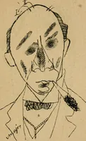 An illustration from Panoptikuma : irók és hirlapirók karrikaturái (1913)