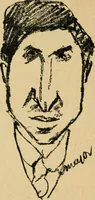 An illustration from Panoptikuma : irók és hirlapirók karrikaturái (1913)