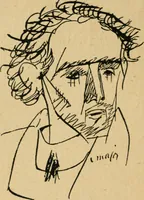 An illustration from Panoptikuma : irók és hirlapirók karrikaturái (1913)
