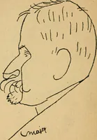 An illustration from Panoptikuma : irók és hirlapirók karrikaturái (1913)