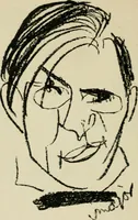 An illustration from Panoptikuma : irók és hirlapirók karrikaturái (1913)